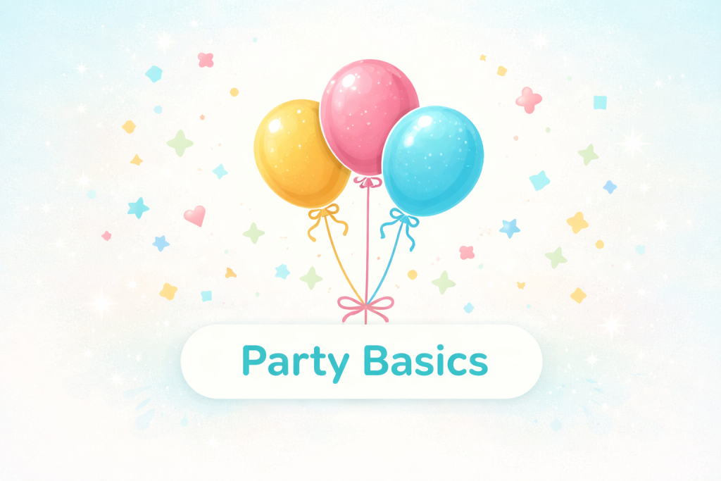Party Basics advertising